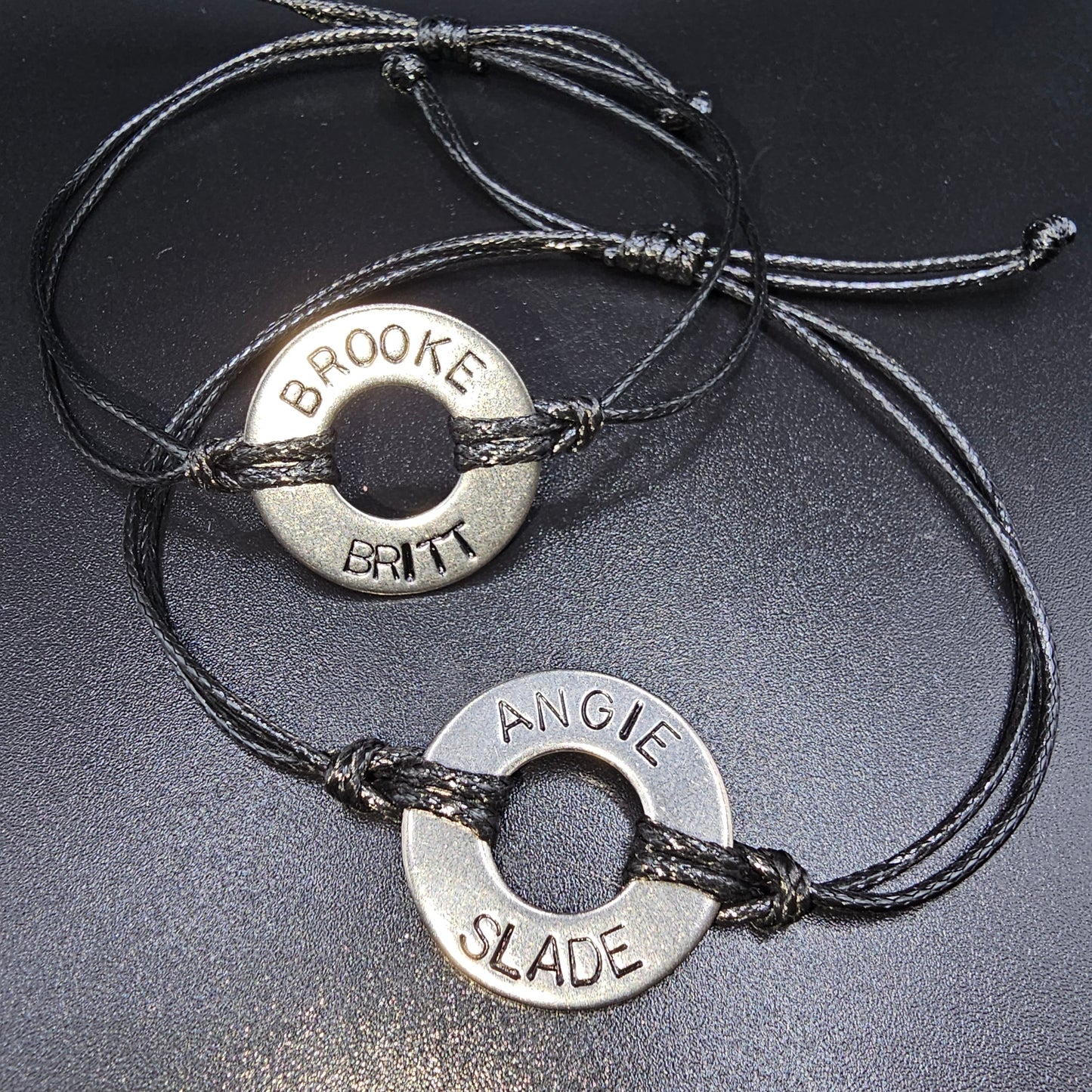 Personalized Stainless Steel Bracelets (set of 2)