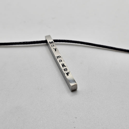 Graceful Simplicity: Slimline Splendor Engraved Bar (black or silver)