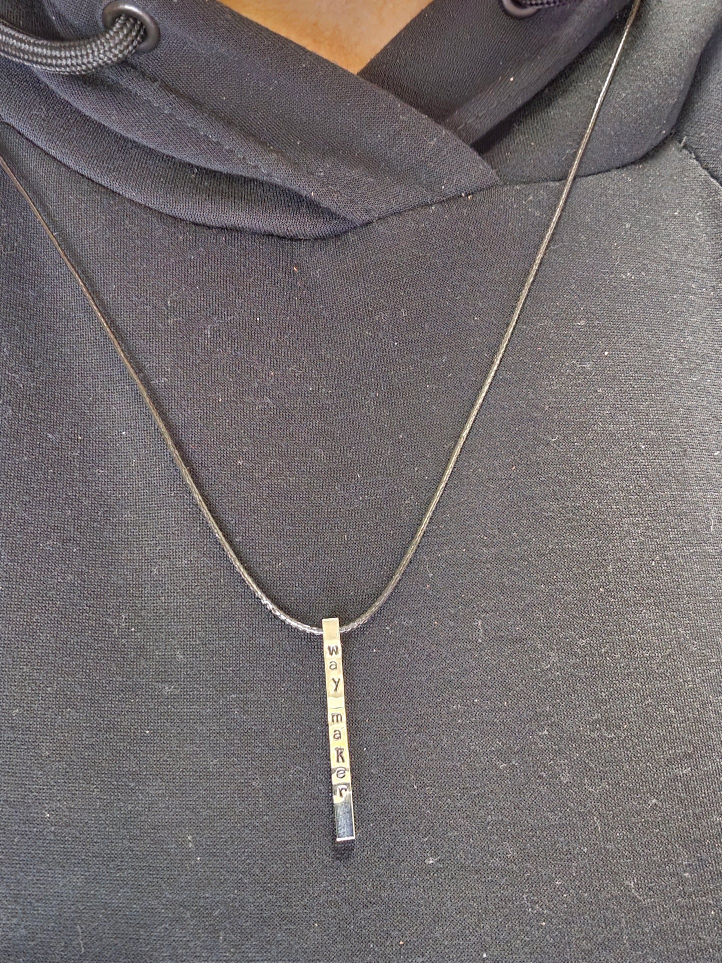 Graceful Simplicity: Slimline Splendor Engraved Bar (black or silver)