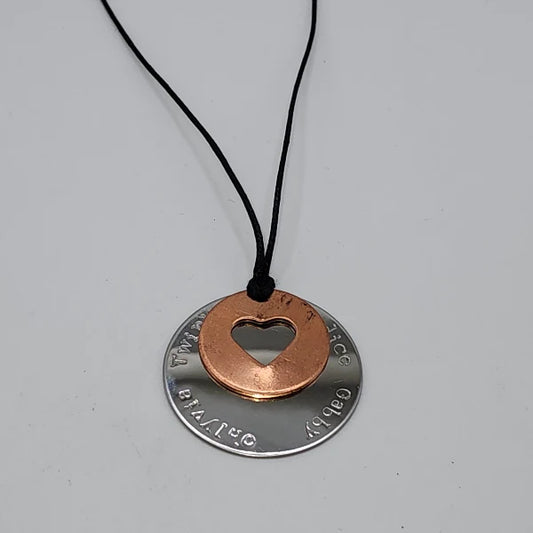 Mixed Metal Necklace - Combining the Strength of Steel with the Warmth of Copper