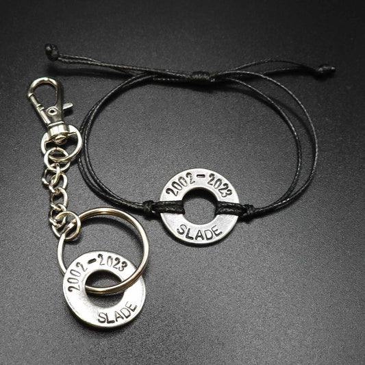 Personalize this set Stainless Steel Washers to remember your loved one!