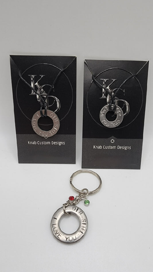 Personalized Fathers Day - Wedding - Anniversary- Birthday Necklaces