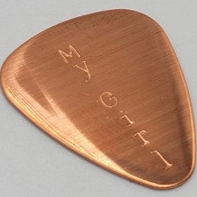 Personalized Copper & Aluminum Guitar Pick