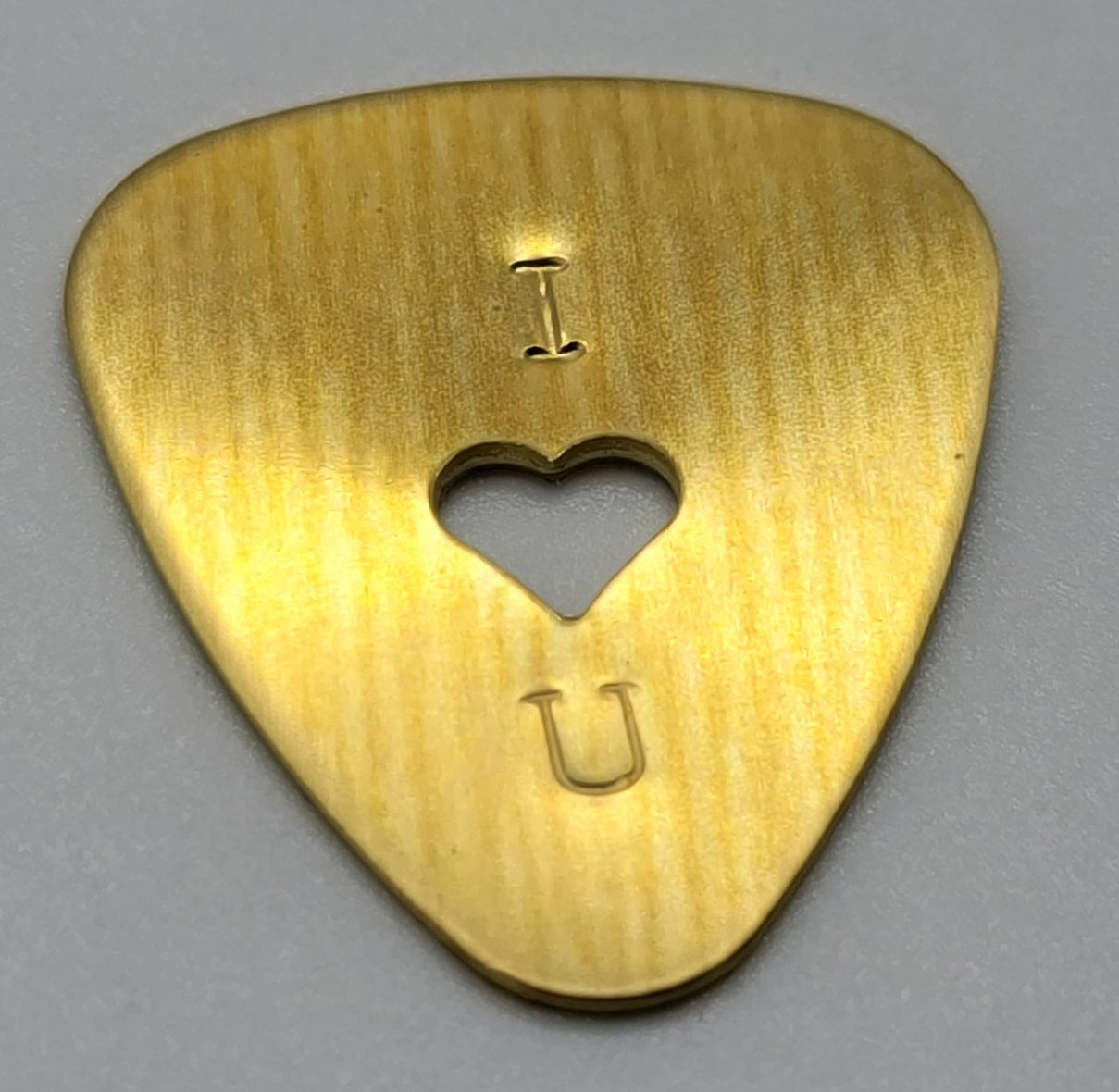 Heart Centered Brass and Aluminum Guitar Picks (Customize in Cart)