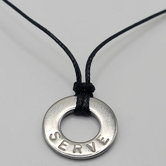 What is your favorite word? Personalize or keep SERVE for your affirmation necklace
