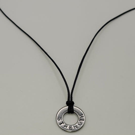 What is your favorite word? Personalize or keep STRENGTH for your affirmation necklace