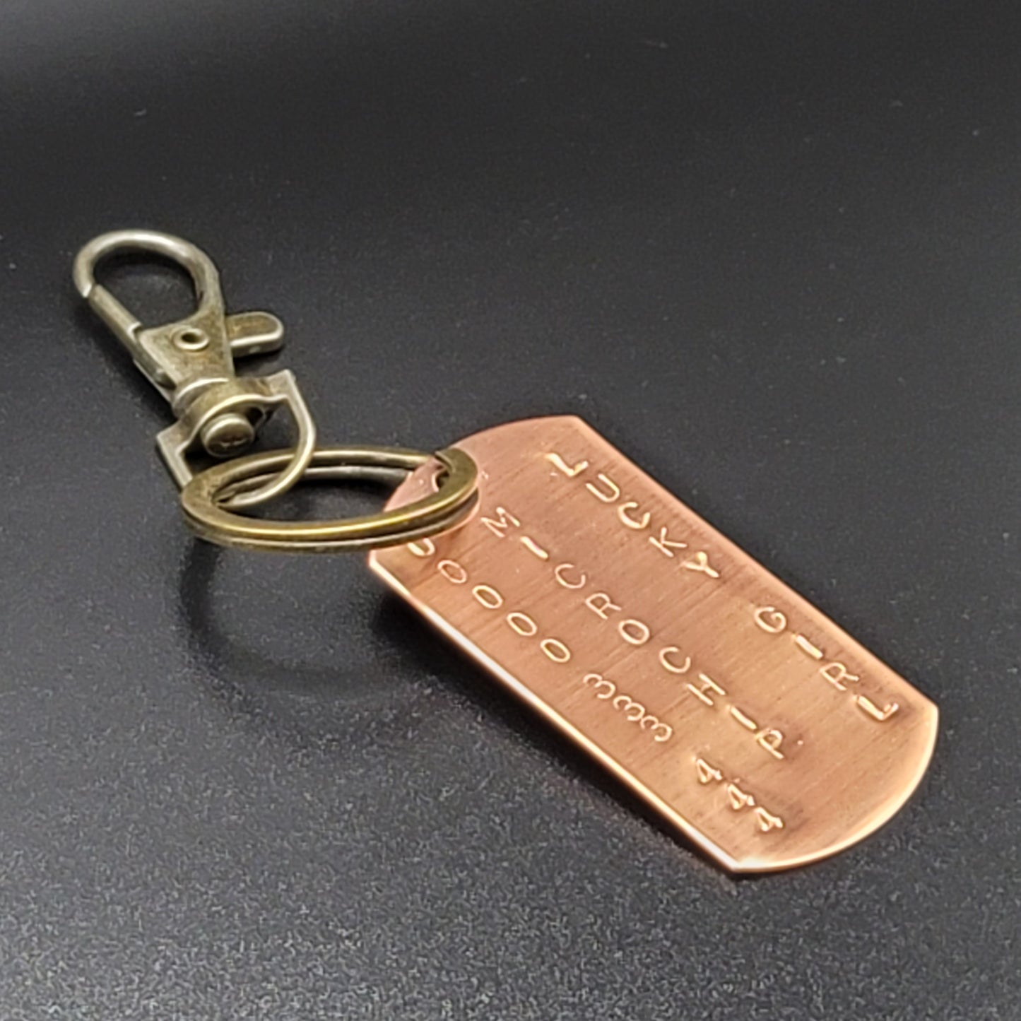 Personalized Copper Microchip Dog Tag (Customize at Checkout)