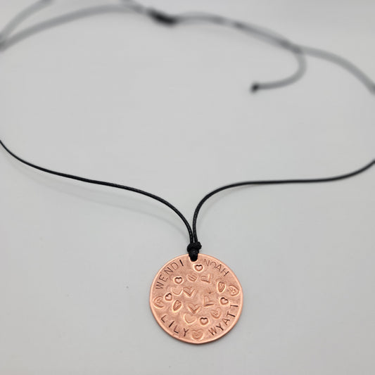 Personalized Copper Necklace