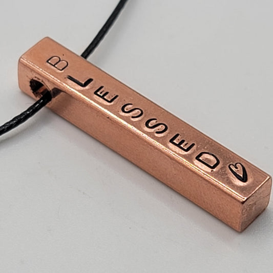 Personalized Copper Bar Necklace (Customize at Checkout)