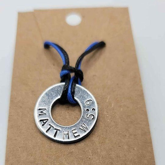 "Express Your Faith with a Personalized Bracelet: Keep Matthew 5:9 or Choose Your Favorite Scripture"