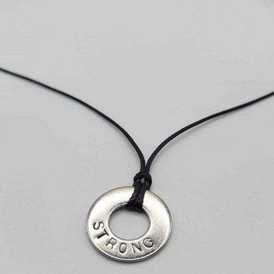 What is your word? Personalize or keep STRONG for your affirmation necklace