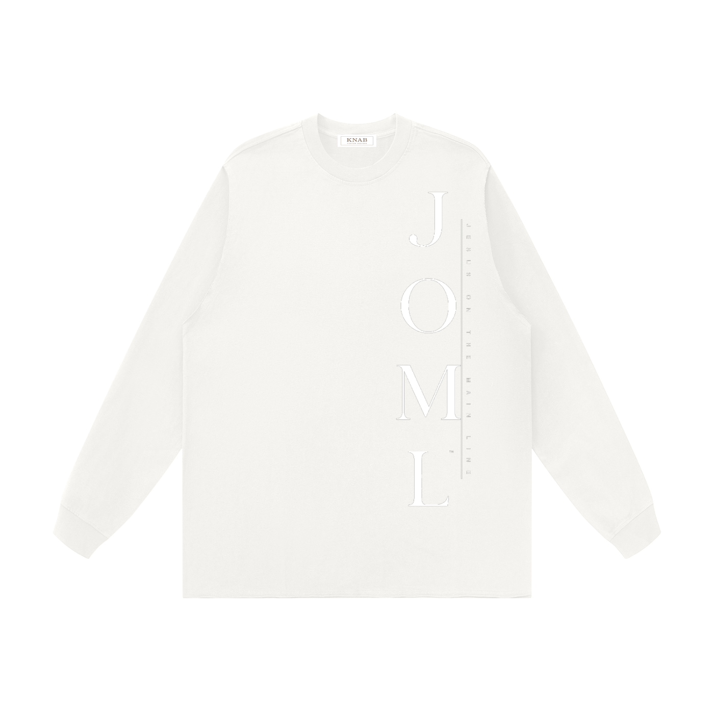 JESUS ON THE MAIN LINE - Unisex Raw Hem Long Sleeve T-Shirt
