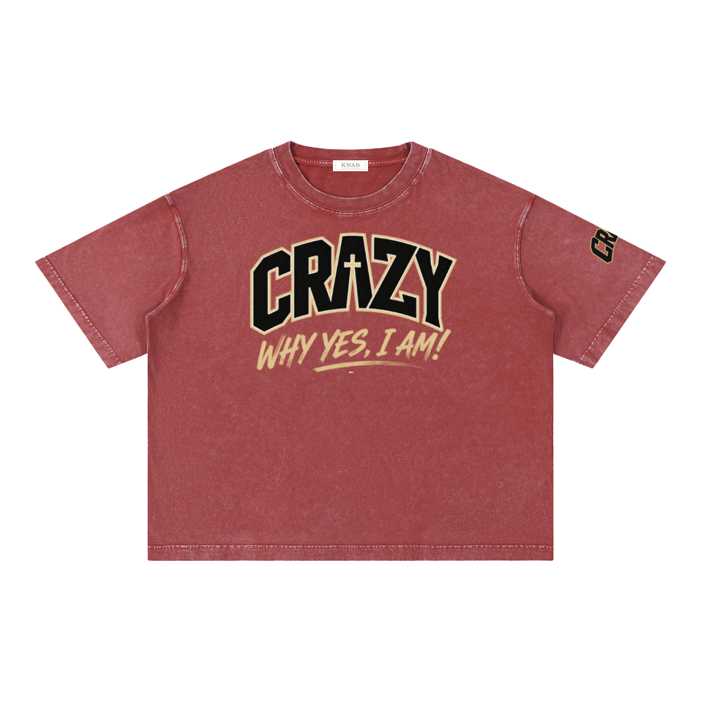 CRAZY COLLECTION - Mineral Wash Boxy Cotton T-Shirt
