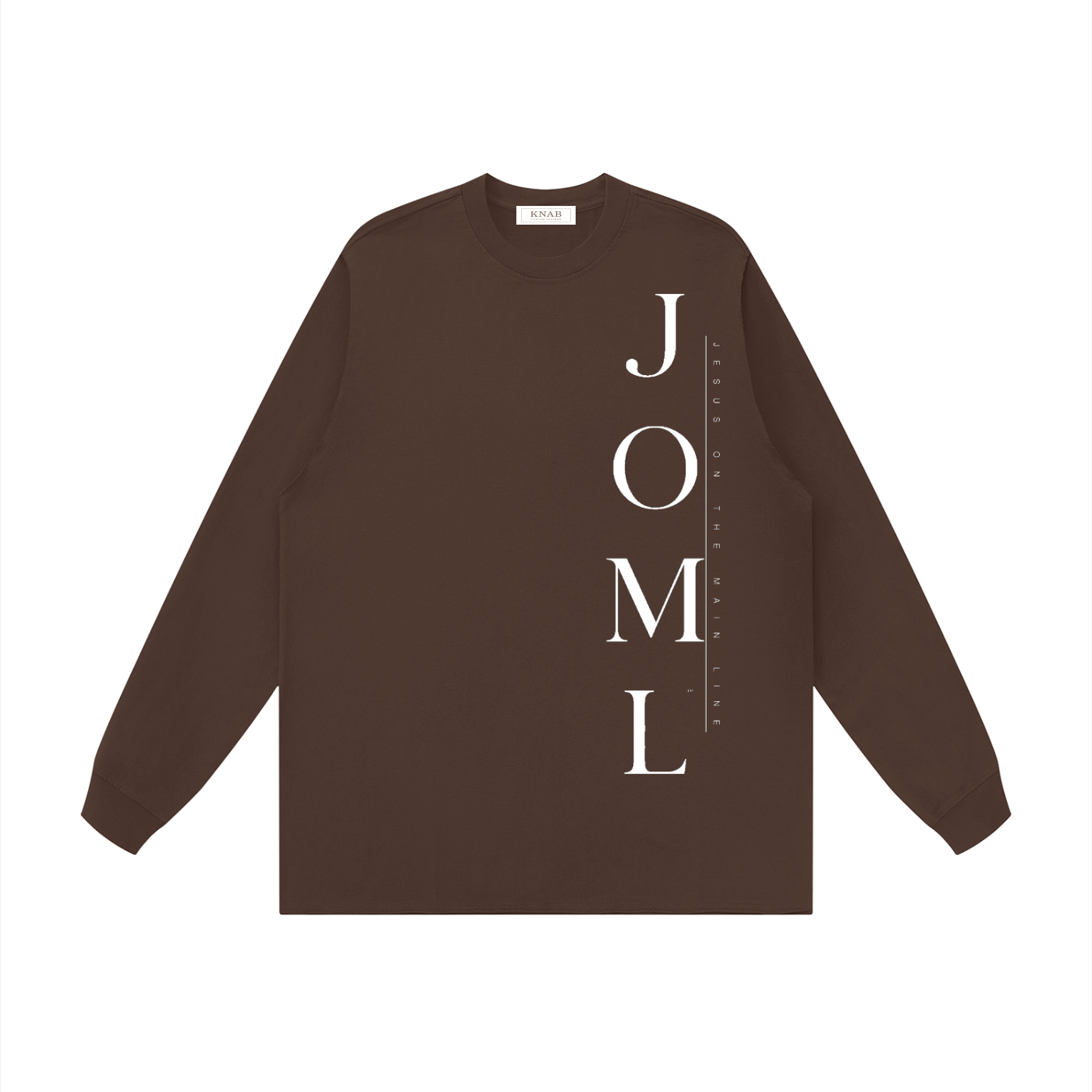 JESUS ON THE MAIN LINE - Unisex Raw Hem Long Sleeve T-Shirt