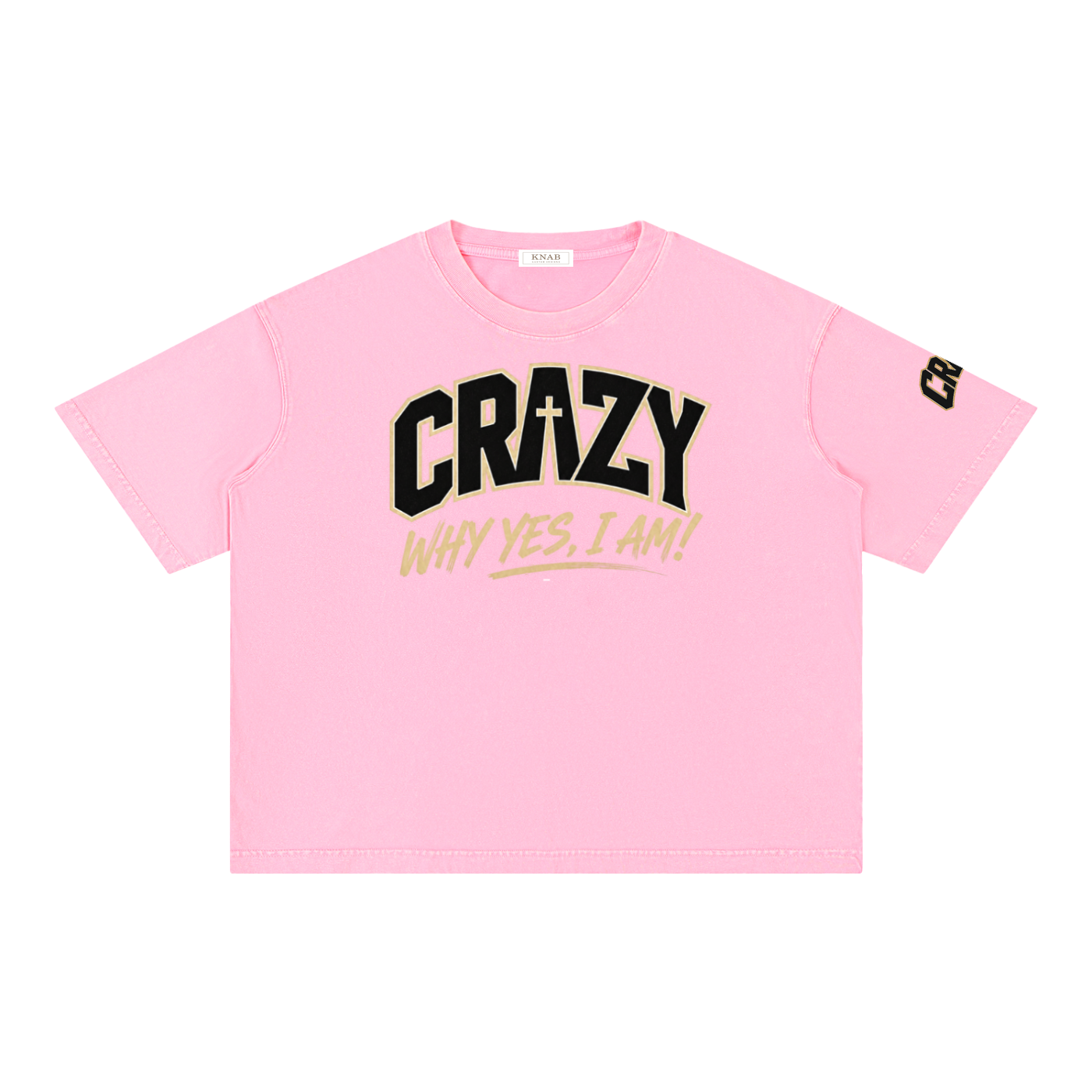CRAZY COLLECTION - Mineral Wash Boxy Cotton T-Shirt