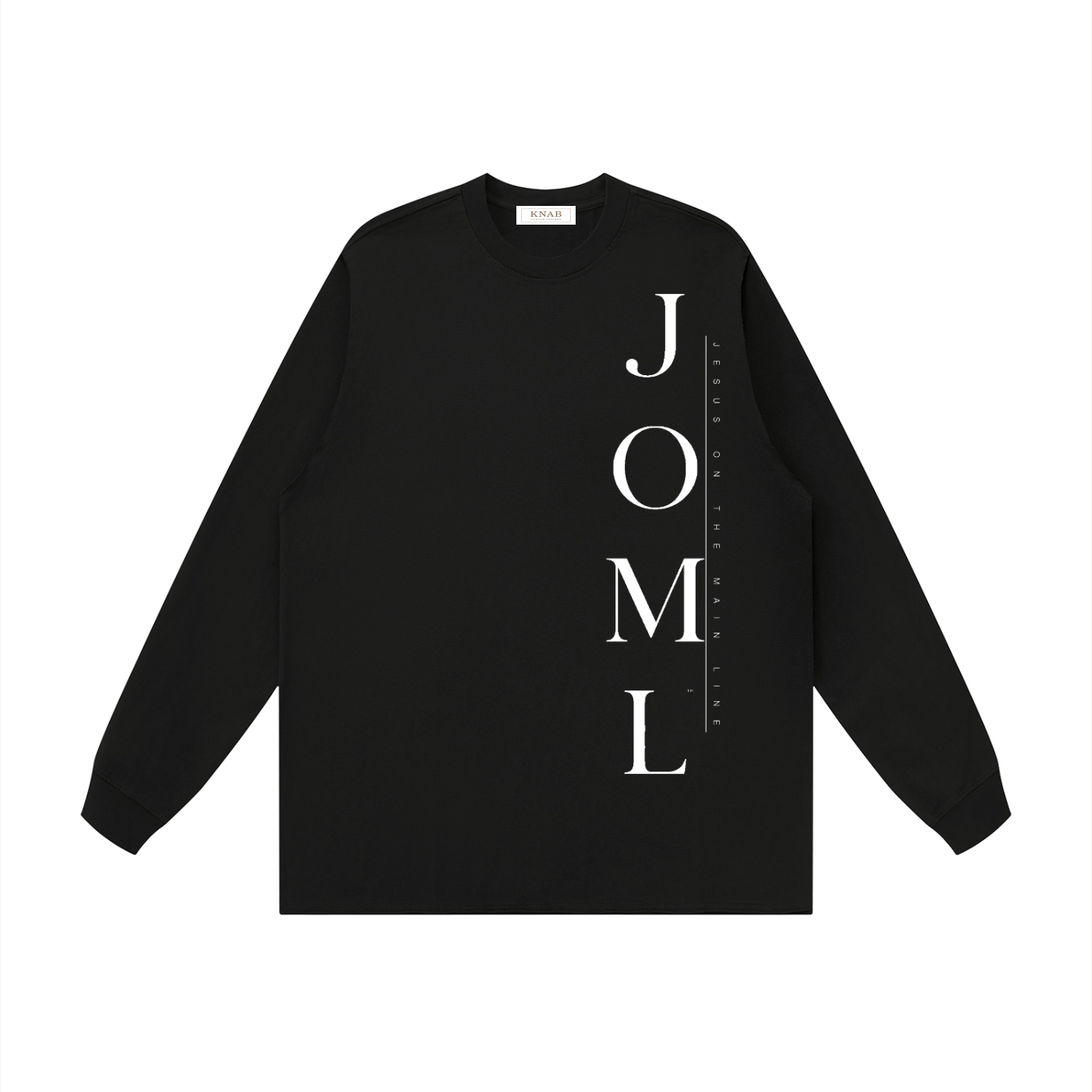 JESUS ON THE MAIN LINE - Unisex Raw Hem Long Sleeve T-Shirt