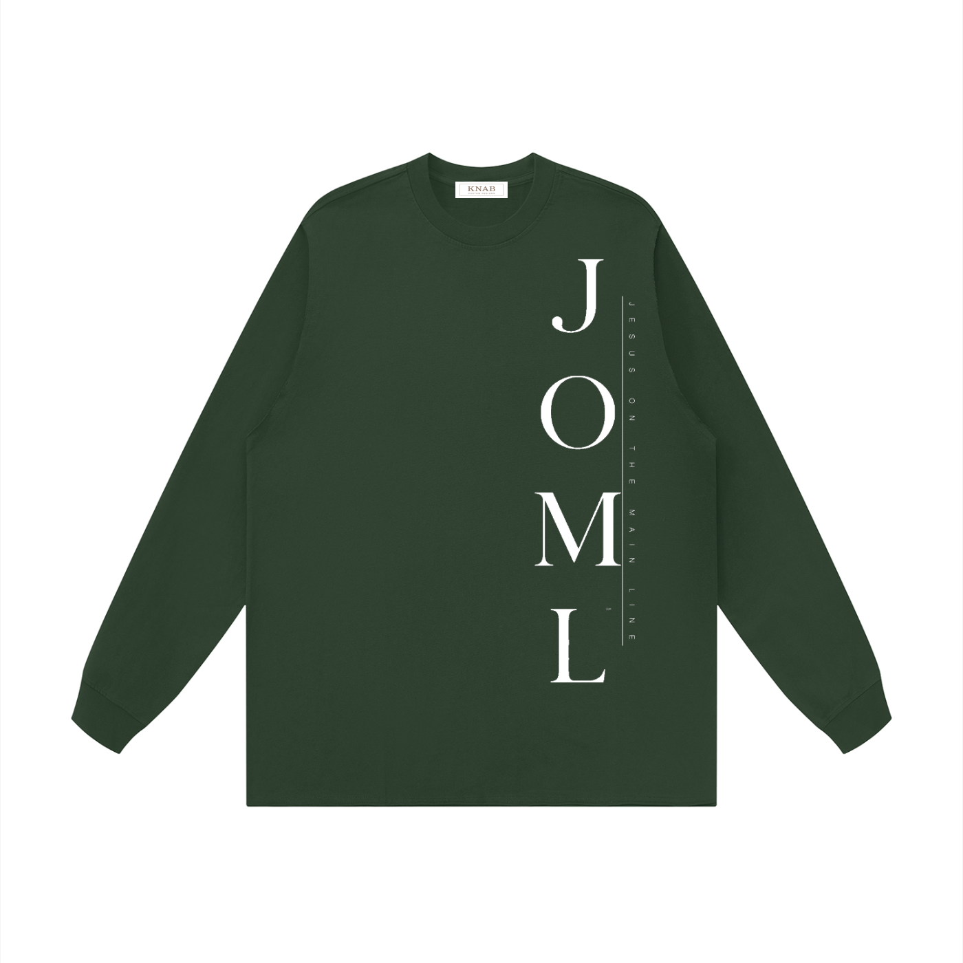 JESUS ON THE MAIN LINE - Unisex Raw Hem Long Sleeve T-Shirt