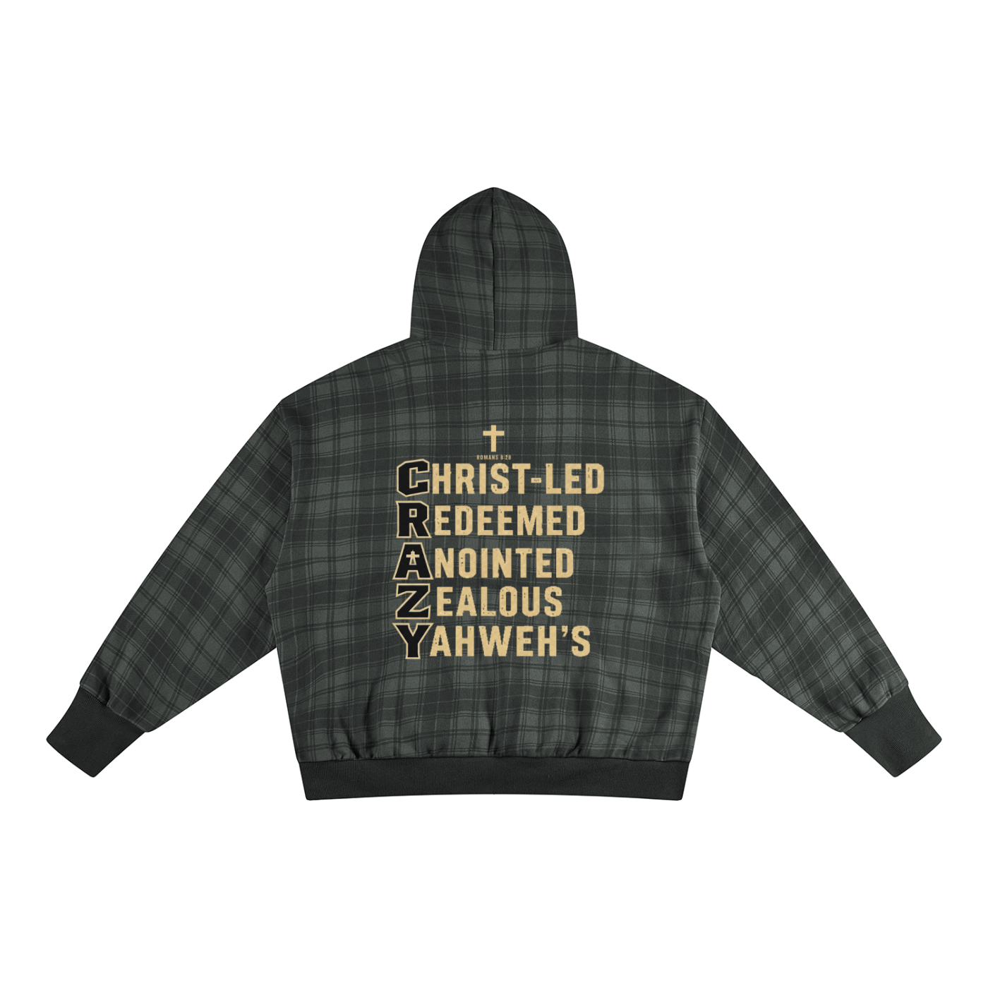 CRAZY COLLECTION - Unisex Plaid Color Block Hoodie