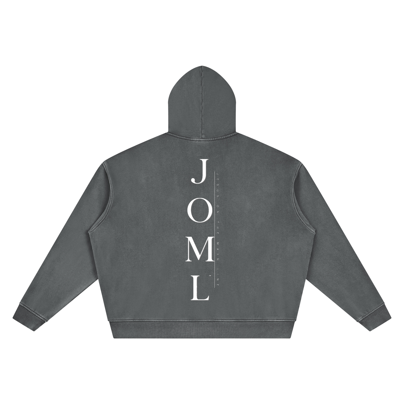 JESUS ON THE MAIN LINE - Unisex Vintage Wash Boxy Hoodie