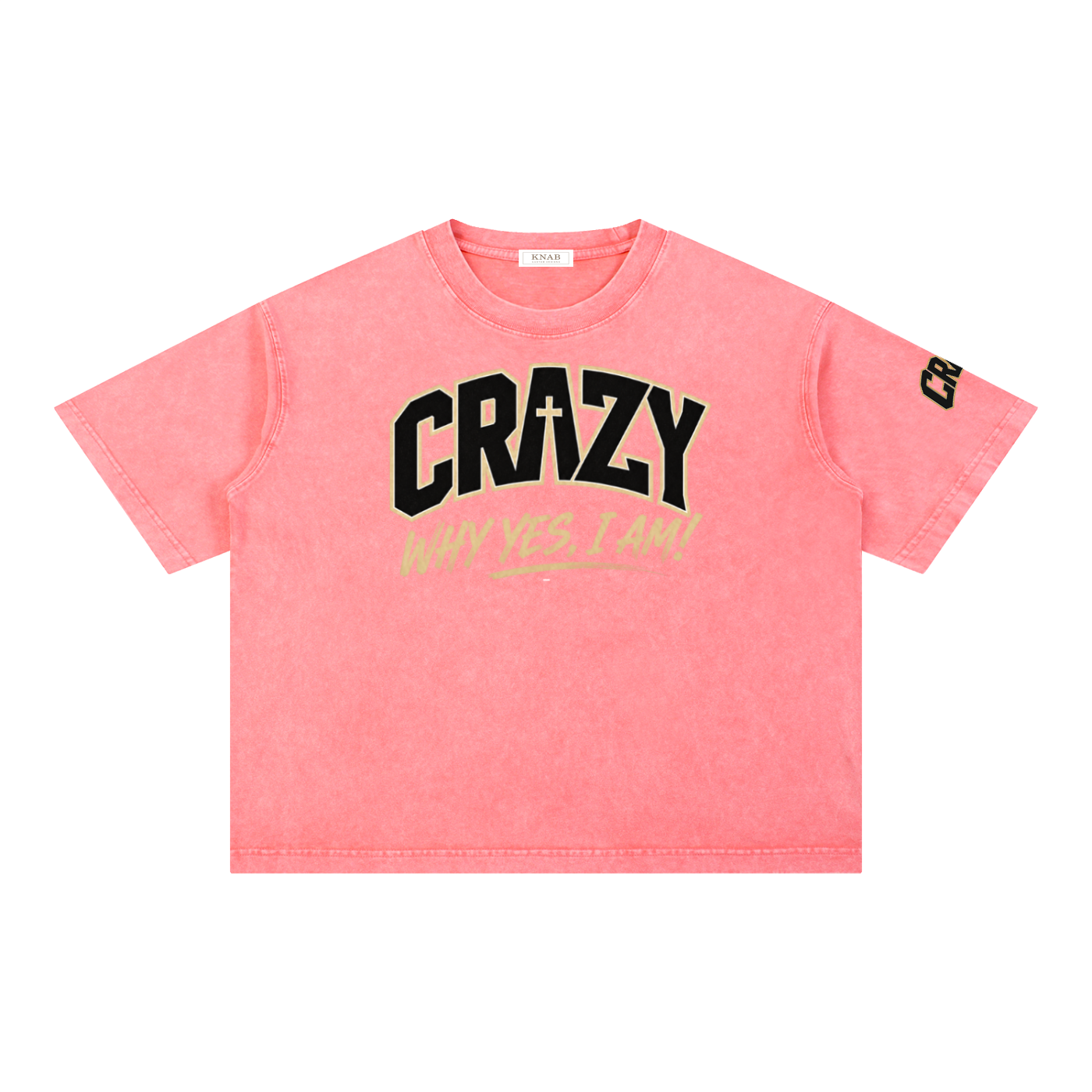 CRAZY COLLECTION - Mineral Wash Boxy Cotton T-Shirt