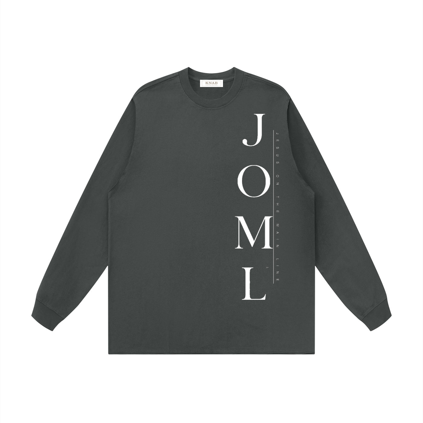 JESUS ON THE MAIN LINE - Unisex Raw Hem Long Sleeve T-Shirt
