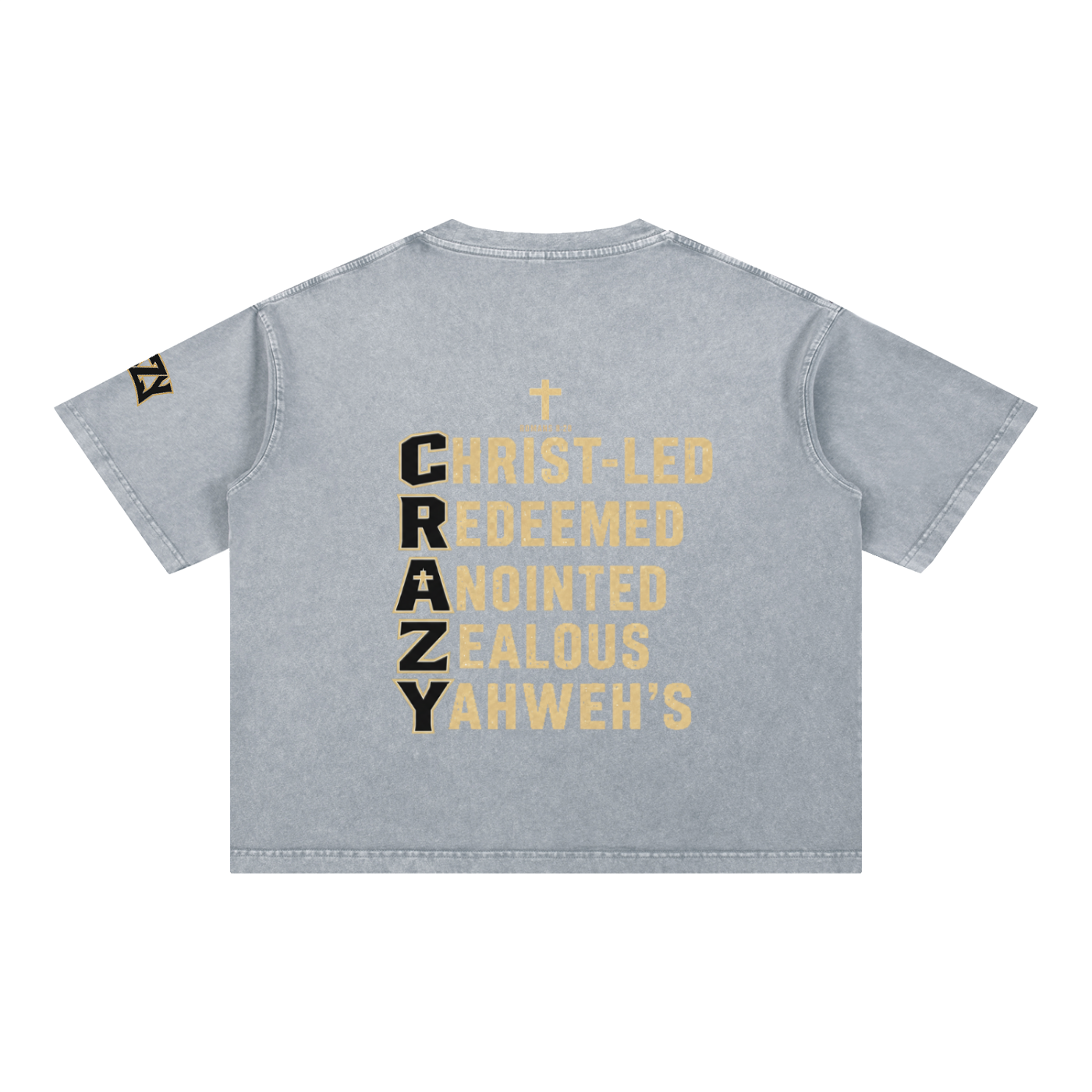 CRAZY COLLECTION - Mineral Wash Boxy Cotton T-Shirt