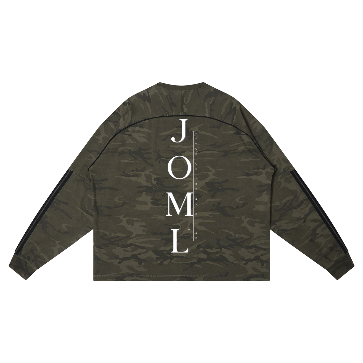 JESUS ON THE MAIN LINE - Unisex Camo Loose Long Sleeve T-Shirt