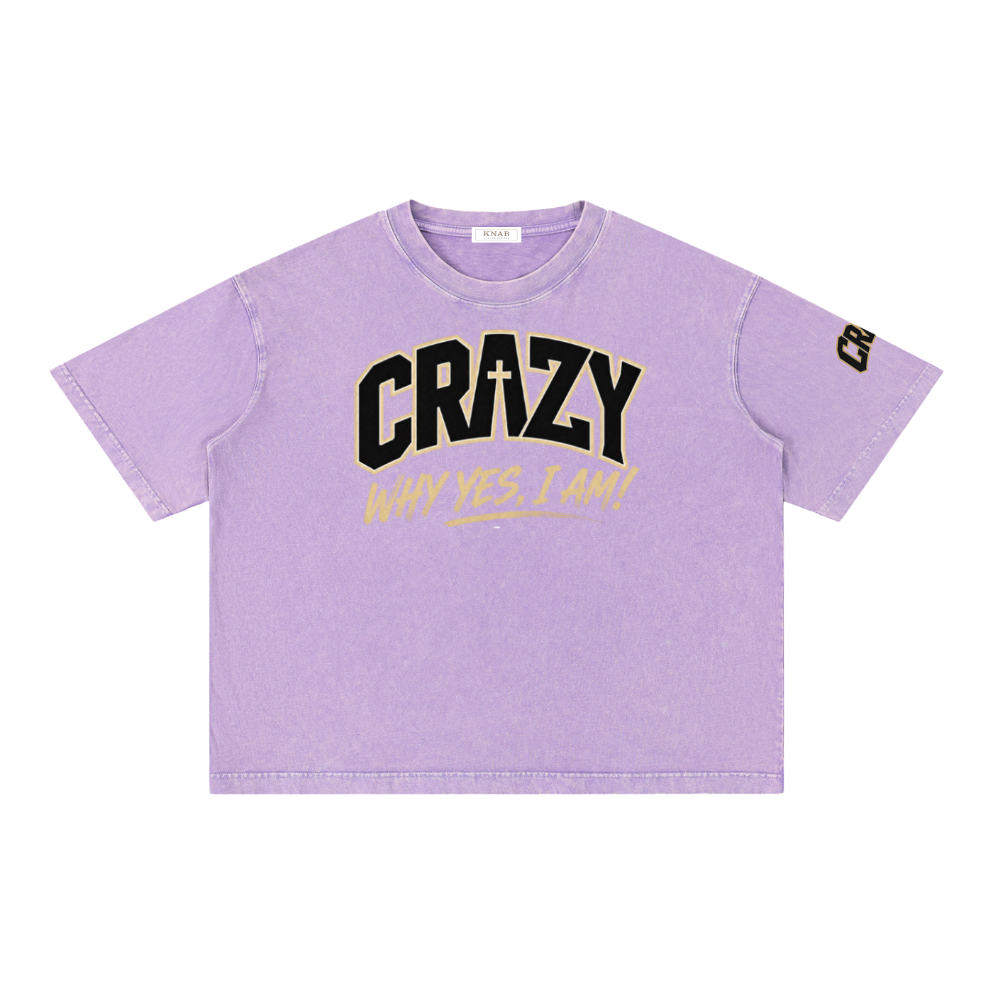 CRAZY COLLECTION - Mineral Wash Boxy Cotton T-Shirt