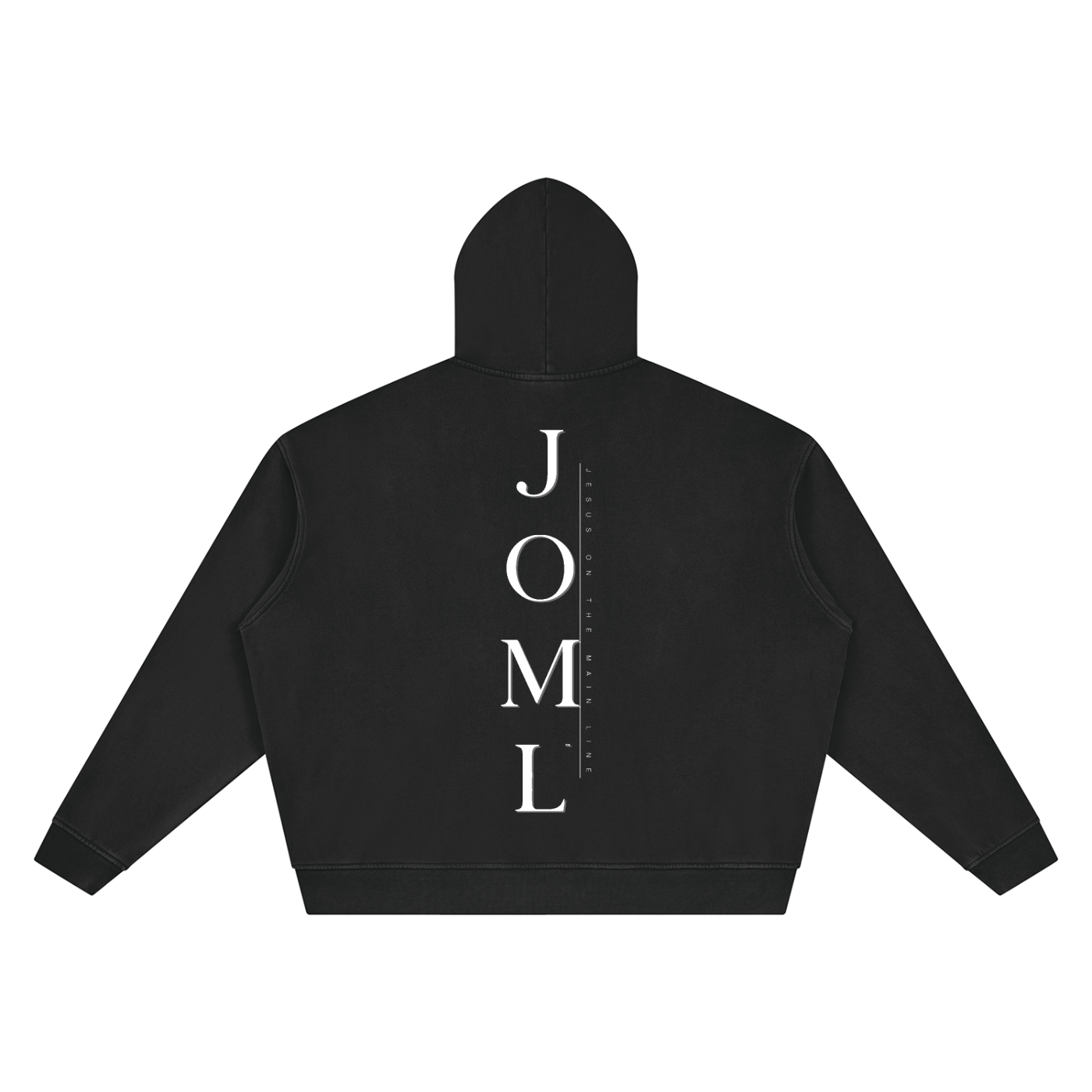 JESUS ON THE MAIN LINE - Unisex Vintage Wash Boxy Hoodie