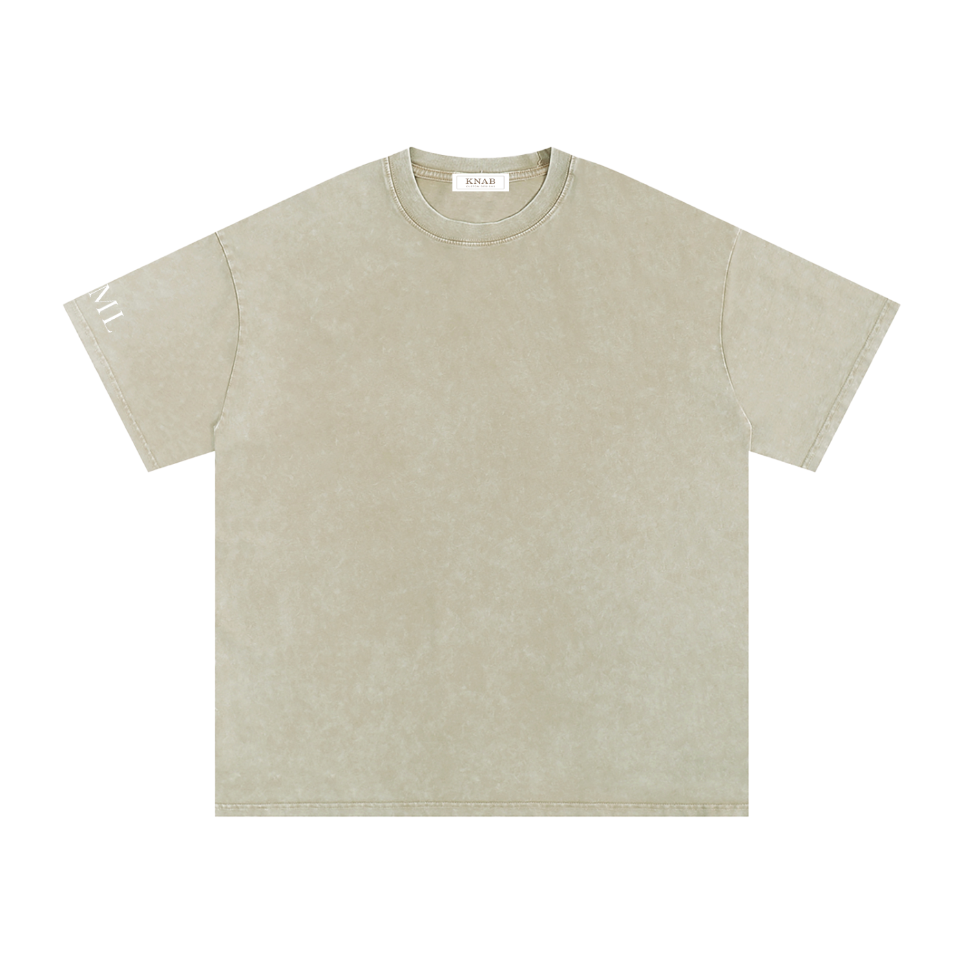 JESUS ON THE MAIN LINE - Snow Washed Oversized Cotton T-Shirt