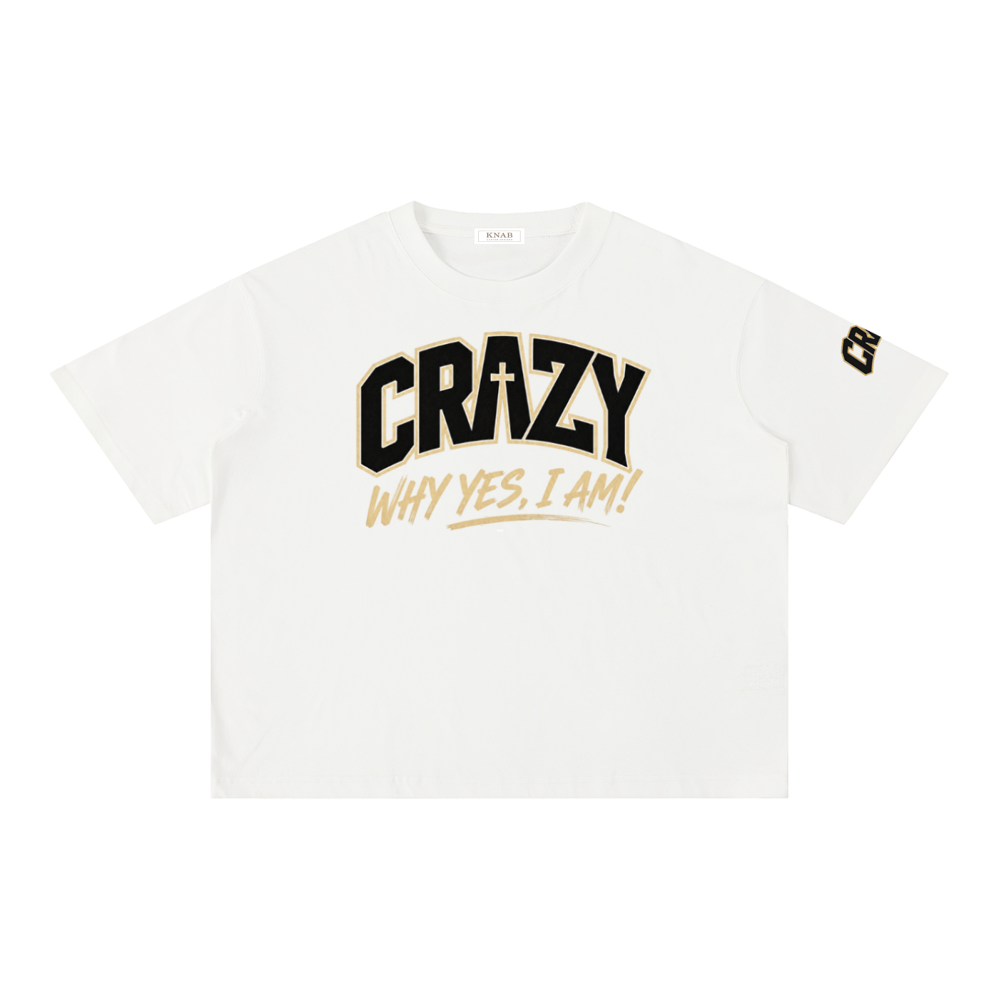 CRAZY COLLECTION - Mineral Wash Boxy Cotton T-Shirt