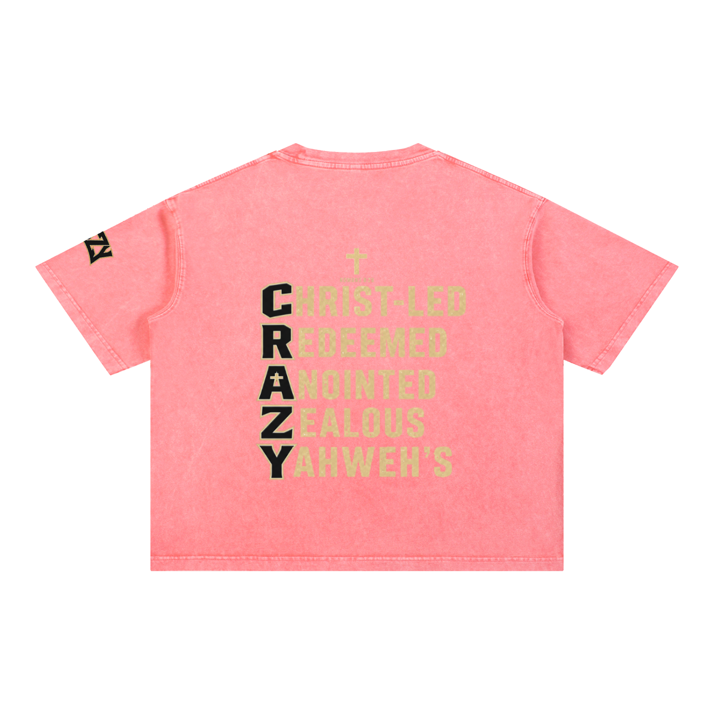CRAZY COLLECTION - Mineral Wash Boxy Cotton T-Shirt