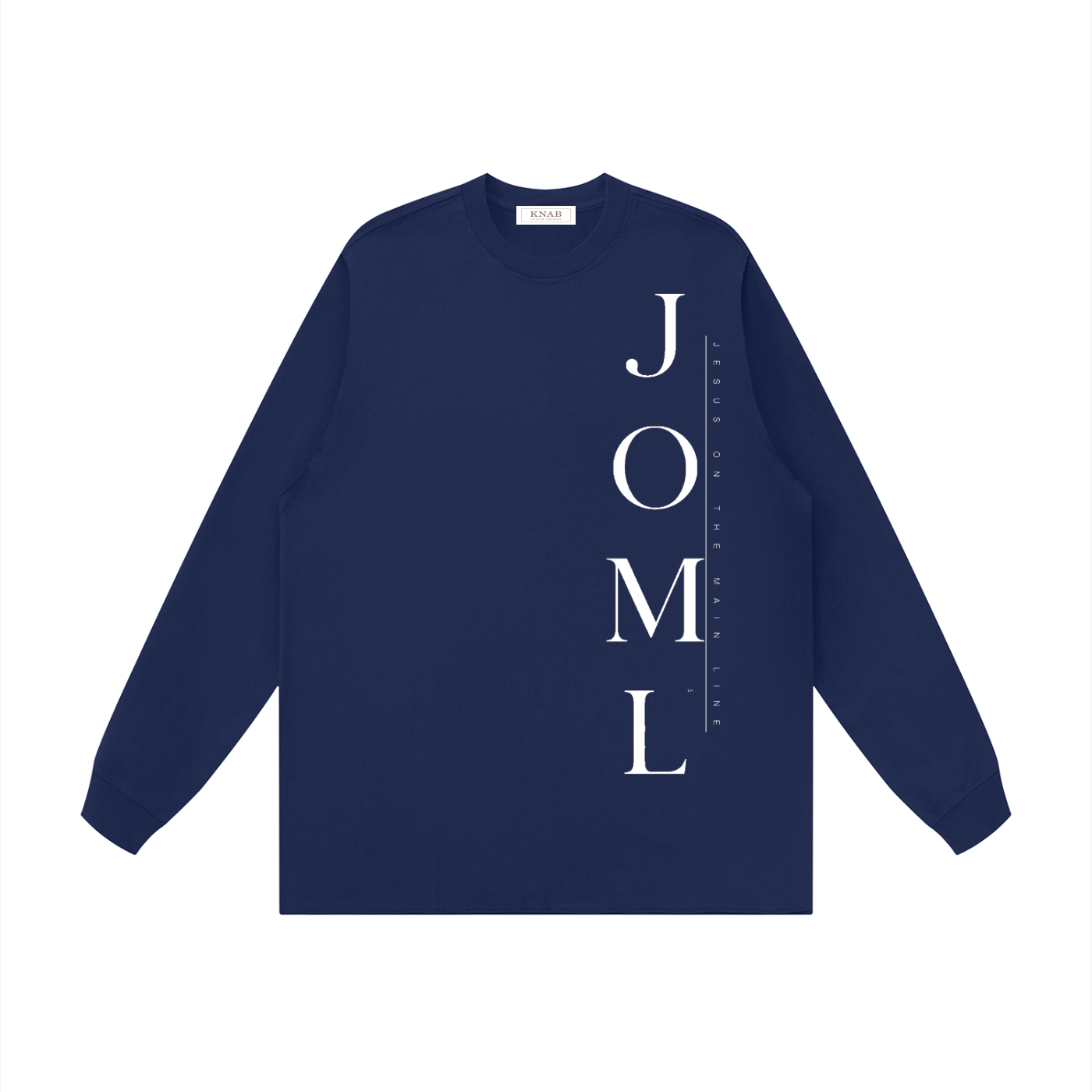 JESUS ON THE MAIN LINE - Unisex Raw Hem Long Sleeve T-Shirt