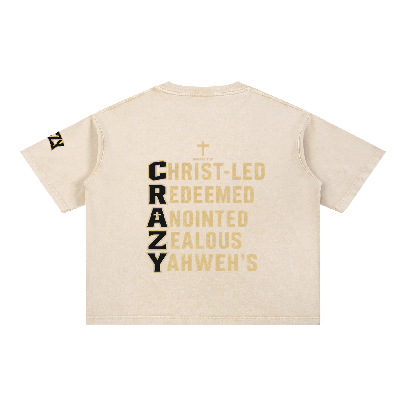 CRAZY COLLECTION - Mineral Wash Boxy Cotton T-Shirt