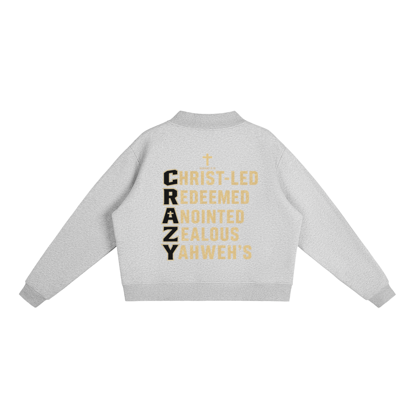 CRAZY COLLECTION - Essential Fleece Mock-Neck Crew Sweatshirt