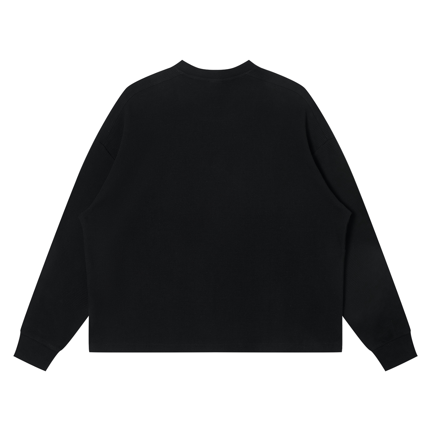 JESUS ON THE MAIN LINE - Unisex Waffle Boxy Long Sleeve T-Shirt