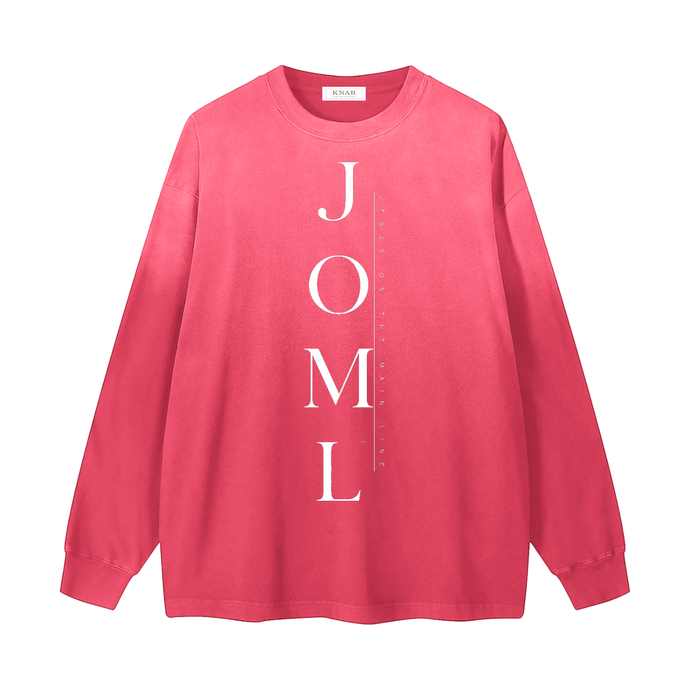 JESUS ON THE MAIN LINE - Gradient Washed Long Sleeve T-Shirt