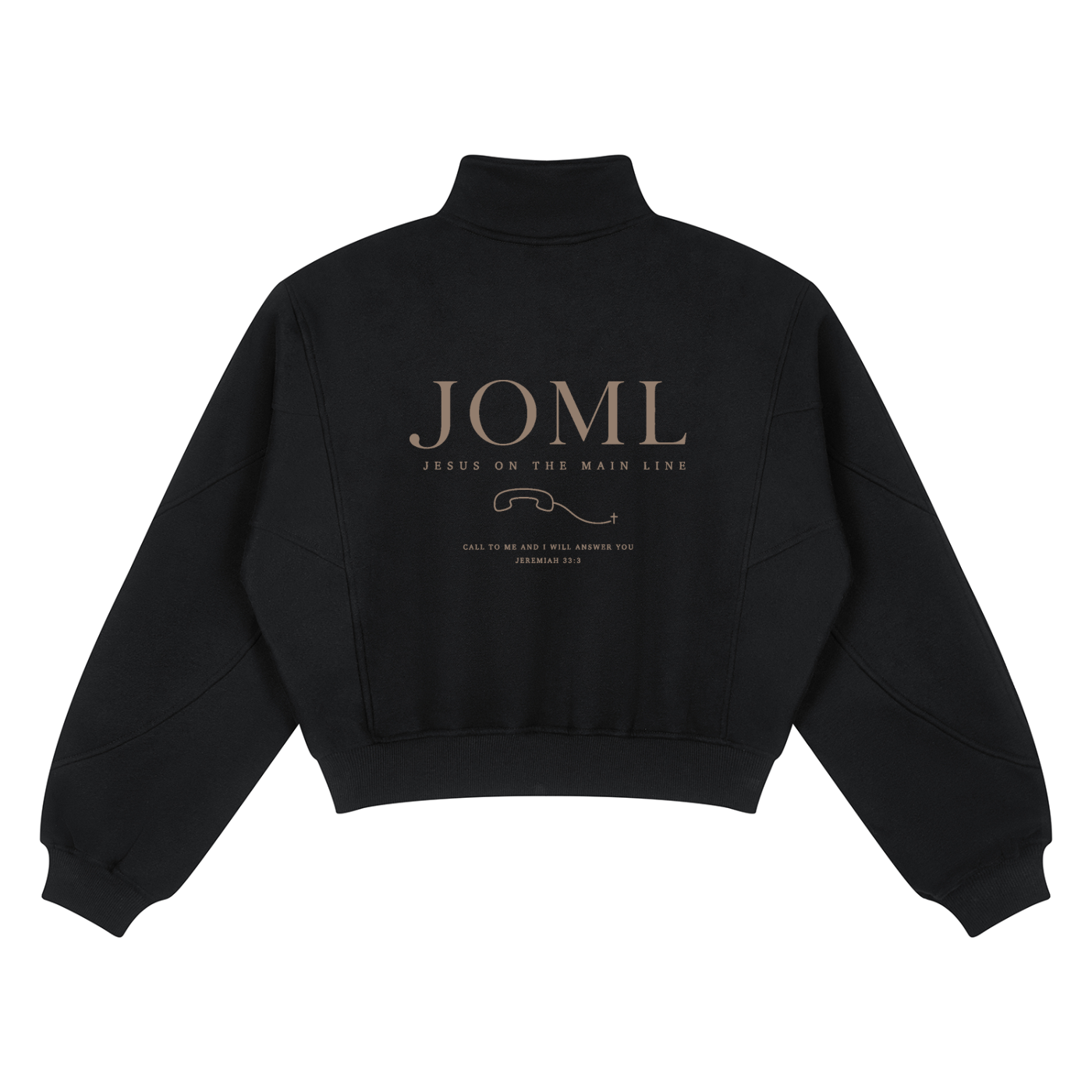 JESUS ON THE MAIN LINE - Women’s Loose Fleece Quarter-Zip Sweatshirt
