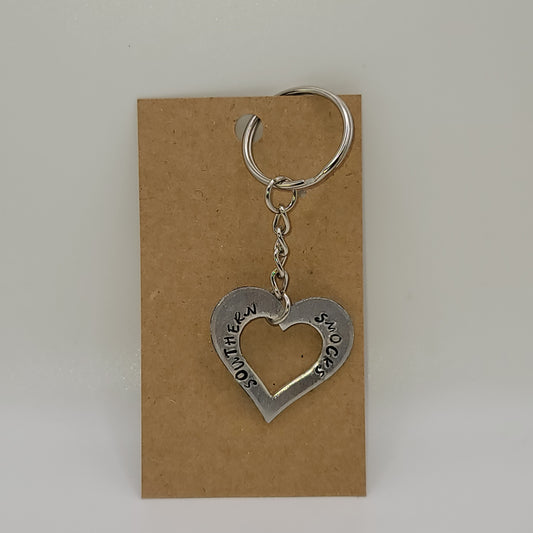 Personalized Heart Keychain